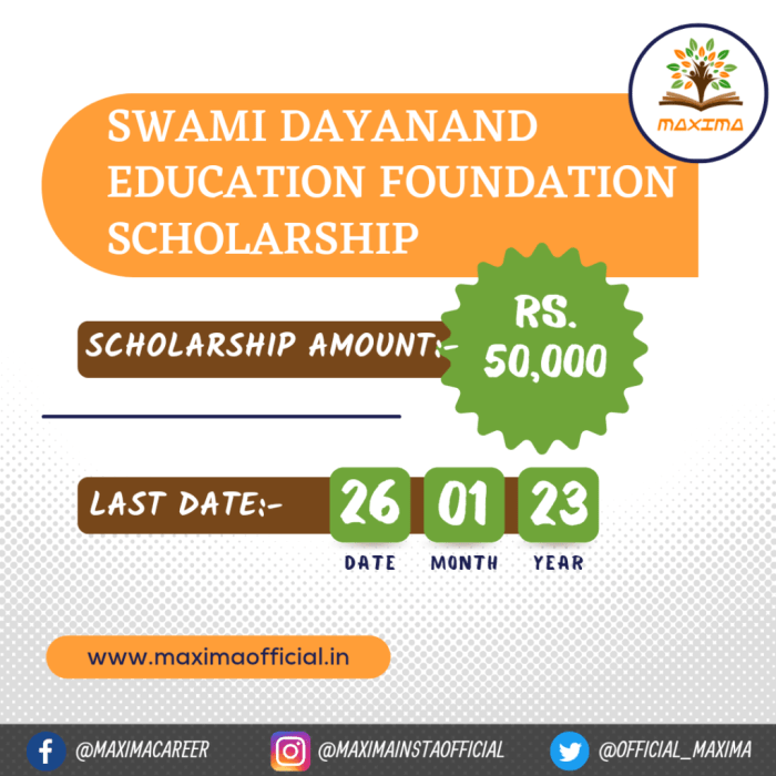 Swami dayanand scholarship