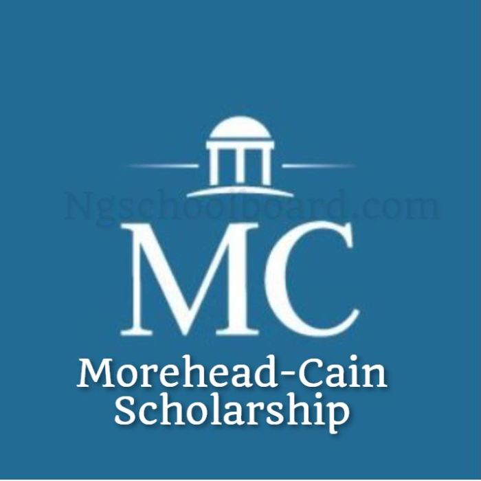 Morehead cain scholarship