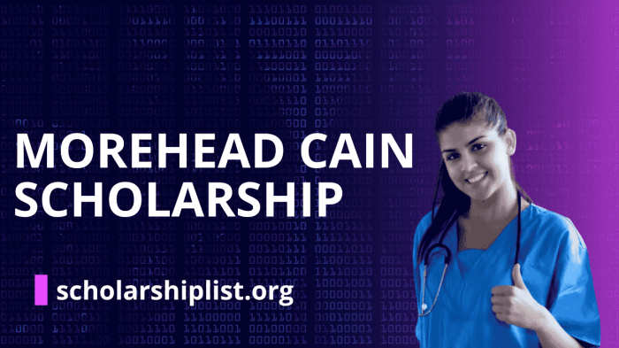 Morehead cain scholarship