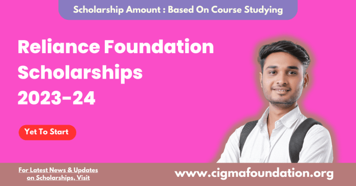 Scholarship reliance foundation org