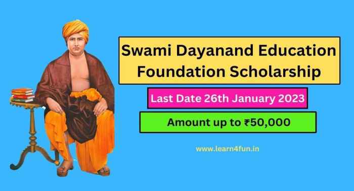 Swami dayanand scholarship